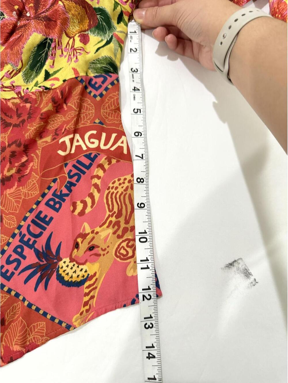 FARM Rio x Anthropologie Tropical Floral Puff Sleeve Blouse XS - Picture 9 of 9